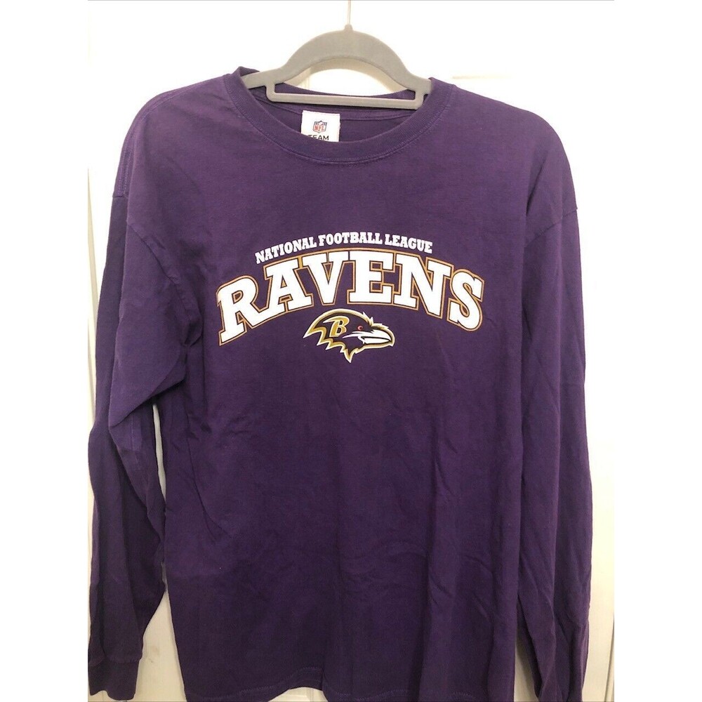 Baltimore Ravens NFL Team Apparel Purple Large Long Sleeve T Shirt